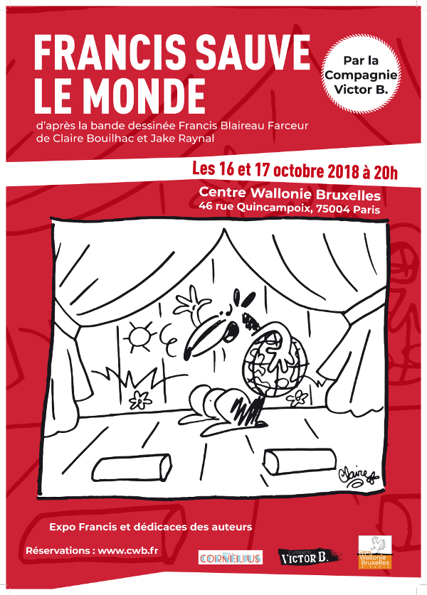Francis sauve le monde les 16 et 17 octobre à Paris