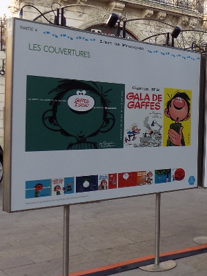 Angoulême 2017 : Gaston sur le parvis de l'Hôtel de Ville