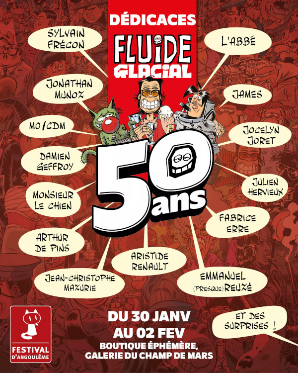 Angoulême 2025 : Une boutique éphémère pour les 50 ans de Fluide Glacial